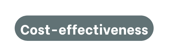 Cost effectiveness